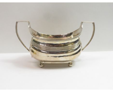 A Georgian silver two handled sugar basin, partial makers mark but probably Samuel Godbehere, Edward Wigan and James Bult (S.