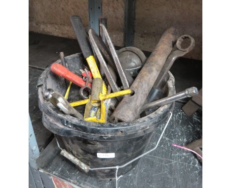 BUCKET OF HAND TOOLS