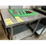 Table de Travail en Acier Inox. 36'' x 31''