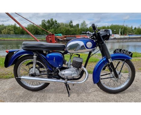 1970 BSA Bantam D14, 175cc. Registration number ULG 65J. Frame number HC 02141 B175. Engine number D14 B 5845 (see text).The 