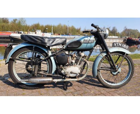 1955 Triumph Tiger Cub, 200cc. Registration number VTN 180. Frame number T11013 (not found). Engine number T20 3250 2.With th