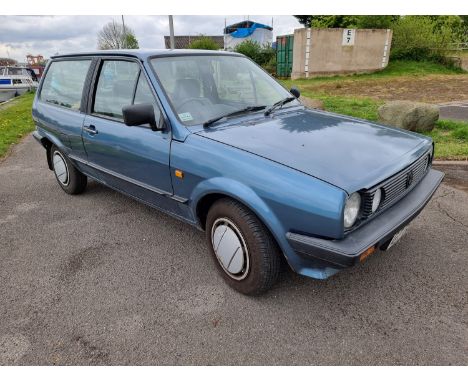 1989 VW Polo Mk2, 1272cc. Registration number G775 MKH. Chassis number WVWZZZ80ZKW168973. Engine number 2G040290. The Polo Mk