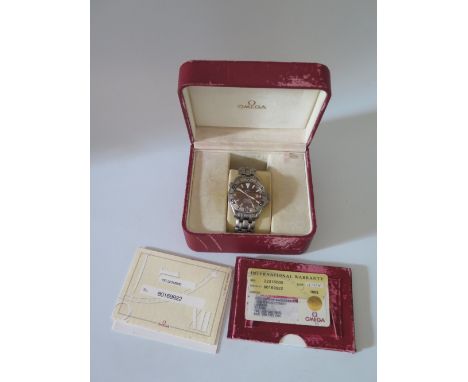 An Omega Gent's Seamaster Professional Chronometer with automatic movement, boxed and with papers dating to 2001, No. 8016992