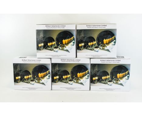 Brilliant Adventures Limited Presents Nick Moore's Infitinty boxed candle neon light infinity effect sets (5) items 