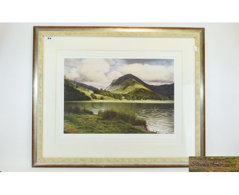 Steven Townsend Limited and Numbered Edition Coloured Print titled 'Buttermere, Lake District'' no 19-395, Fine Art Guild sta