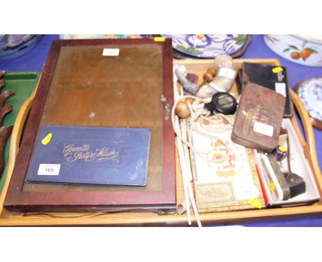 A Stanley pocket compass, a number of clay pipes, tobacco tins and various other collectables