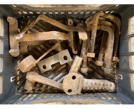 A small box of tractor parts.