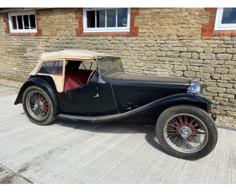 1945 MG TC MidgetReg. no. BSV 614Chassis no. TC0537Engine no. 1237XPAGThe TC was the first post-war MG, launched in September