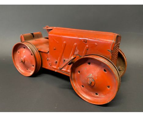 A Tri-ang clockwork tinplate tractor, no. 2.