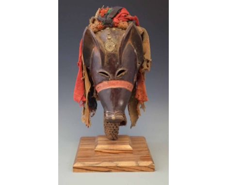 Chokwe Ngulu pig mask, 27cm long      All lots in this Tribal and African Art Sale are sold subject to V.A.T. Therefore £100 