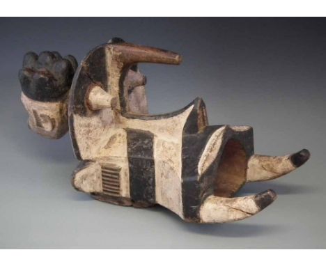 Igbo Helmet mask (Ogbodo enyi) 60cm long      All lots in this Tribal and African Art Sale are sold subject to V.A.T. Therefo