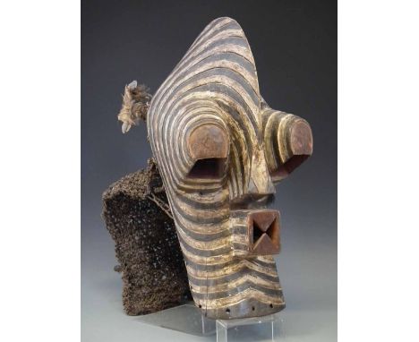 Songye kifwebe mask 55cm high     All lots in this Tribal and African Art Sale are sold subject to V.A.T. Therefore £100 hamm