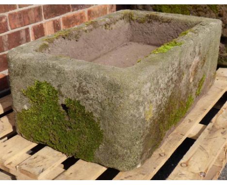 Sandstone trough 89cm x 54cm x 33cm Condition report: see terms and conditions