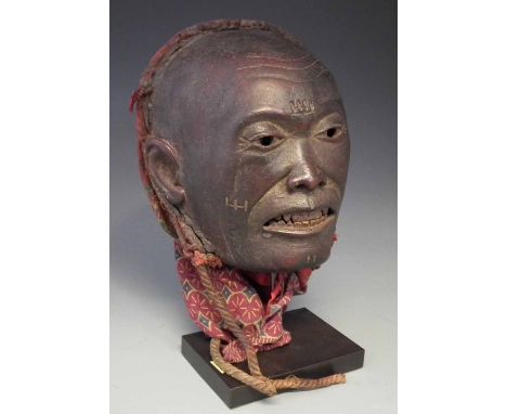 Makonde Lipico face mask, 18cm high     All lots in this Tribal and African Art Sale are sold subject to V.A.T. Therefore £10