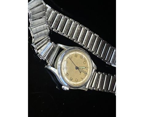 ﻿﻿A vintage Helvetia watch currently ticking 