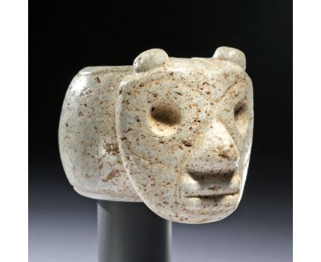 Pre-Columbian, Costa Rica, Guanacaste Nicoya Region, ca. 1 to 500 CE. A wonderful example of a stone mace head, highly polish