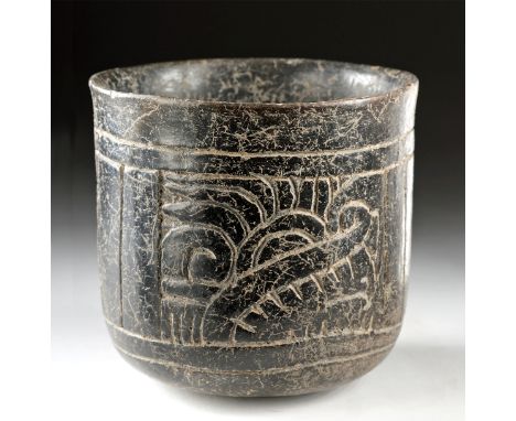 Pre-Columbian, Southern Mexico to Guatemala, Maya, Late Classic Period, ca. 550 to 900 CE. A hand-built and highly-burnished 