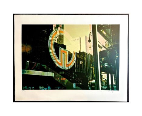 Screenprint titled Reflection Signed lower right numbered 153/250 Year 1981 Sight size 28" x 23.5"Condition: Age related wear