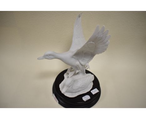 A Kaiser West German ceramic study of ducks,matt white, on base, ltd 1523/200.