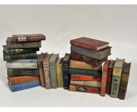A collection of various soft cloth hardback books comprising, Olivia in India by O Douglas, Holiday House by Catherine Sincla