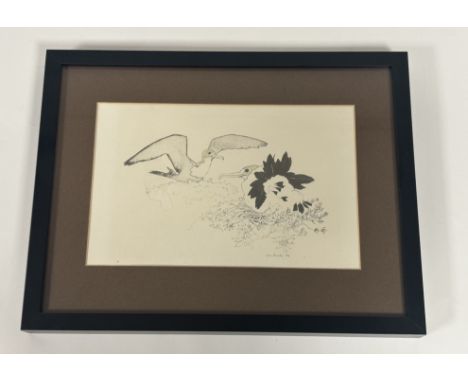 John Busby RSW RSA (British 1928-2015), Young Frigates, lithograph, signed pencil and dated '74 bottom right, in a glazed fra
