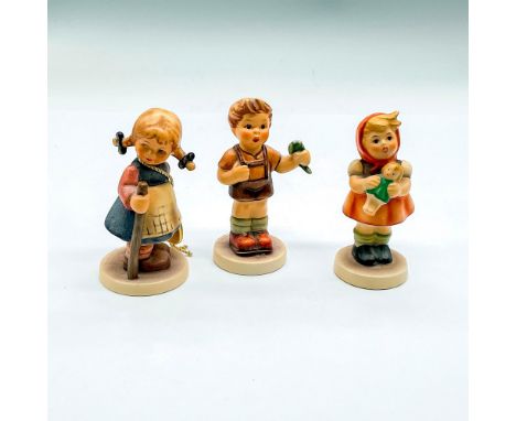 Includes hand painted children. Boy is Four Leaf Clover, First Issue 2003, Goebel Germany backstamp. Impress mark 2068. First