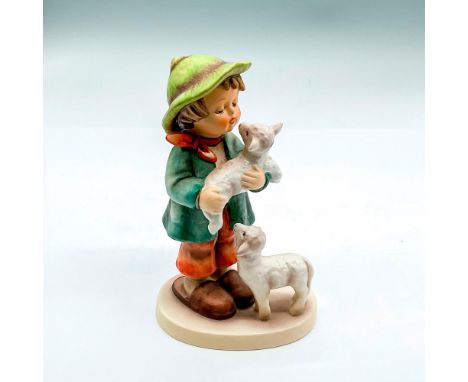 Hand painted boy with 2 lambs. Goebel Germany backstamp. Impress mark 64. Issued: 1995Dimensions: 3.5"L x 2.5"W x 5.5"HManufa