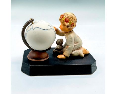 Includes 2 hand painted figurines, globe and child pointing. Child First Issue Millennium 2000. Goebel Germany backstamp. Imp