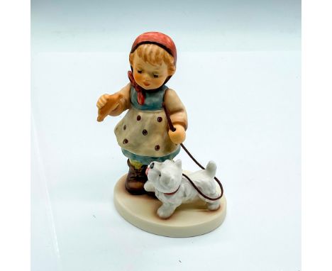 Holiday 2007 Special Edition, hand painted girl with dog on a leash. Goebel Germany backstamp. Impress mark 2264. Issued: 200