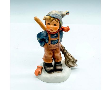 Hand painted boy with broom. Goebel Germany backstamp. Impress mark 2185. Issued: 2004Dimensions: 3.5"L x 2.75"W x 5"HManufac
