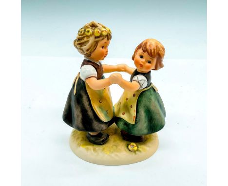 Hand painted girls each with yellow apron dancing. Goebel Germany backstamp. Impress mark 353. Issued: 1994Dimensions: 4.25"L
