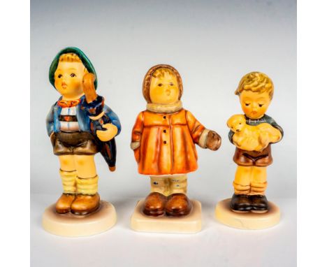 Hand painted in matte finish including A Boy's Best Friend, Home From Market, and Winter Song. Goebel Hummel backstamp. Talle