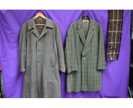 Two gents vintage 50s/60s wool or wool blend overcoats.