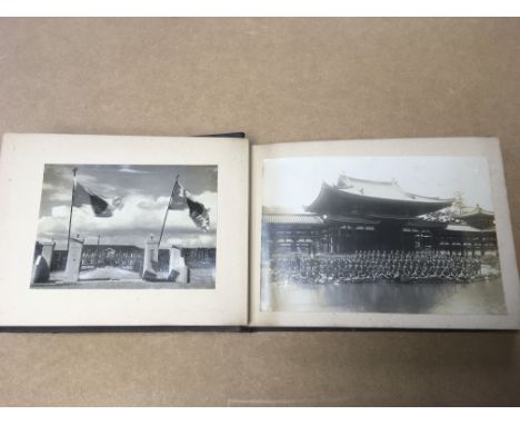 A Japanese WWII photograph album, very interesting item nearly complete. This lot is NO RESERVE.