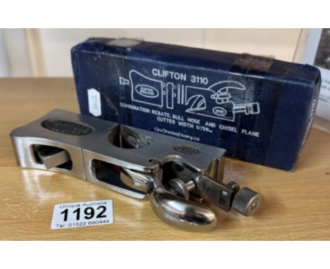 A Clifton 3110 combination rebate bull nose &amp; chisel plane