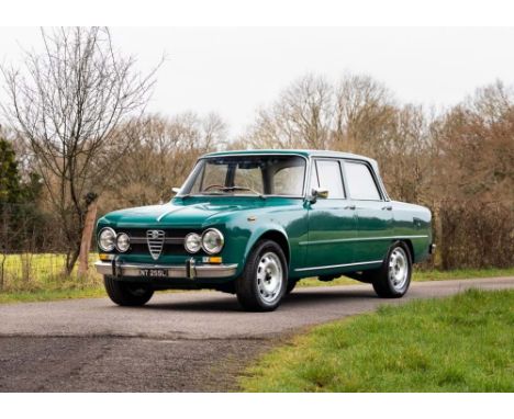 1972 Alfa Romeo Giulia 1600 Super Transmission: manualMileage:37661The first Giulia 105 series of motor cars, the Giulia Ti, 