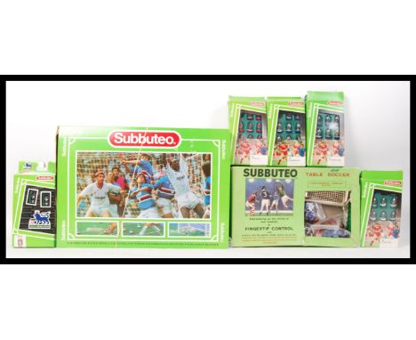 A collection of Subbuteo table football sets &amp; teams to include; 60140 &amp; Continental Display Edition. Some team playe