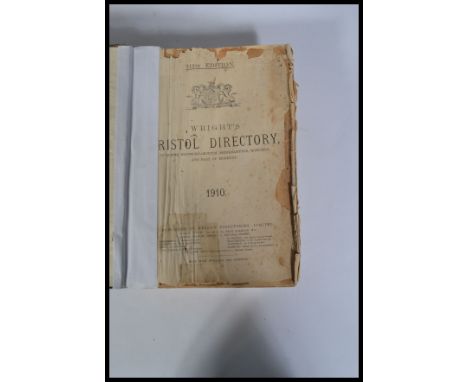 A rare vintage ' Book Of Football ' with green covers and gilt text to cover, along with a vintage Kelley's Directory and a '