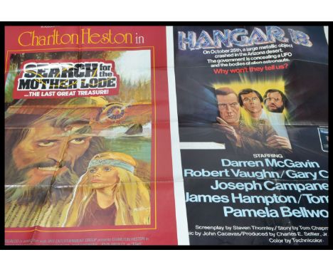 A good group of vintage cinema film movie advertising point of sale posters to include , Shampoo , Hangar 18 , Search for the