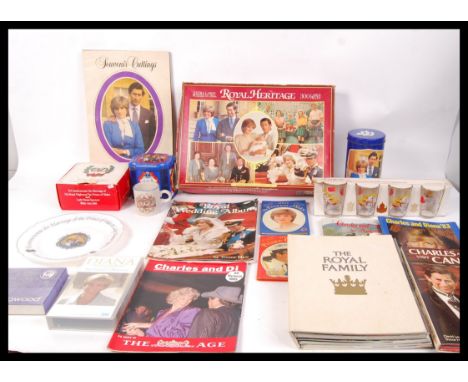 An assorted collection of memorabilia relating to the British Royal Family &amp; Diana, Princess of Wales. To include; un-use