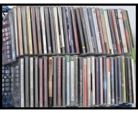 A large collection of vintage CD's Compact Discs to include many classical , Bob Dylan etc.