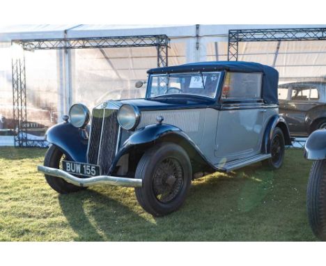 Registration No: BUW 155 Chassis No: 341734 MOT: ExemptDecidedly rare, UK-supplied Augusta Drophead CoupeSophisticated design