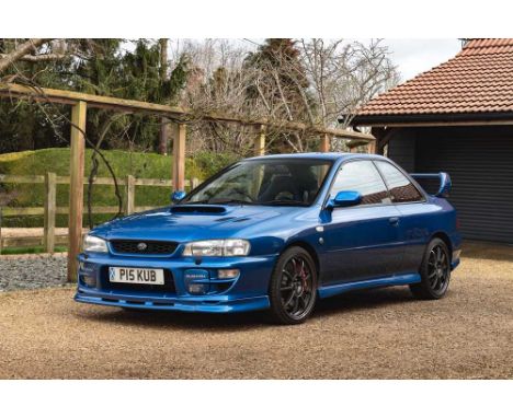 Registration No: P15 KUB Chassis No: JF1GM8KDGYG002623 MOT: February 2026Number 116 of the 1,000 'Prodrive One' Imprezas made