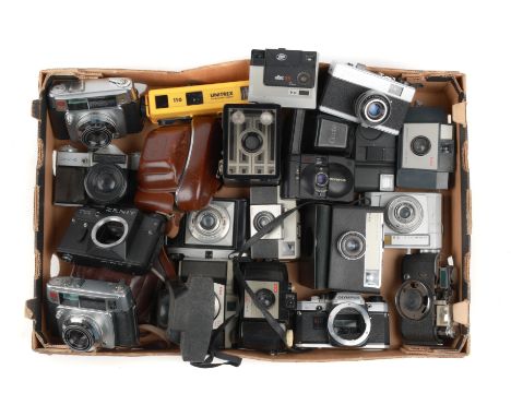 to include a Koroll 35, Agfa Compact, Certo KN 35, Brownie 127, Brownie Junior, Baldixette, Unitrex underwater camera, Zenit 