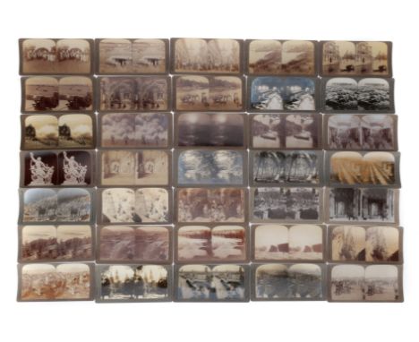 Large Collection of Mostly Underwood &amp; Underwood, Stereoviews, subjects include USA, India, middle east, Egypt and many o