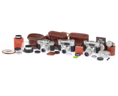comprising a Super II BL, body G, shutter works, with a Staeble Telexon f/5.6 85mm lens, barrel G, oprics F with haze, a II L