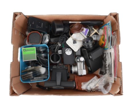 to include an Olympus Camedia 2.1 megapixel C700, a Sankyo EM-30XL cine camera, 110 format cameras, a Polaroid Colorpack 82, 