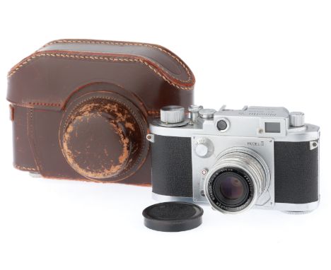 silver, serial number 101345, later model, top plate engraved Chiyoda Kogaku. shutter not working, rangefinder patch moving, 