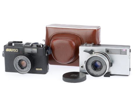 to include a FED 50, black, body G, shutter working, aperture responds to changes in light, together with a Zorki 10, body G,