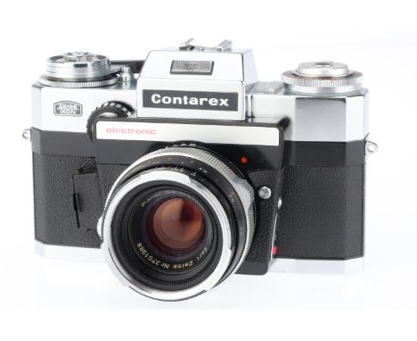 chrome, serial number R55037, body VG, not electrically tested, advance lever needs attention, with a Carl Zeiss Planar f/2 5